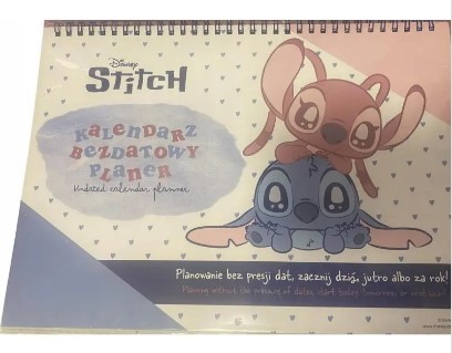 DISNEY STITCH. KALENDARZ BEZDATOWY PLANER