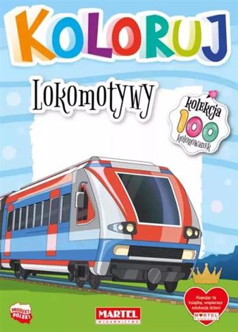 LOKOMOTYWY. KOLORUJ