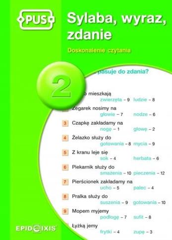 PUS. Sylaba, wyraz, zdanie 2