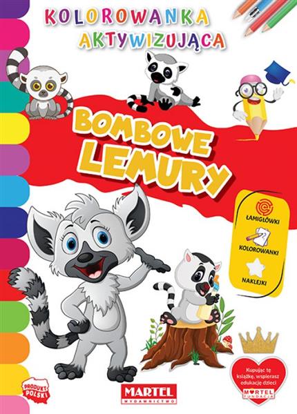 KOLOROWANKA AKTYWIZUJĄCA Z NAKLEJKAMI. BOMBOWE LEM