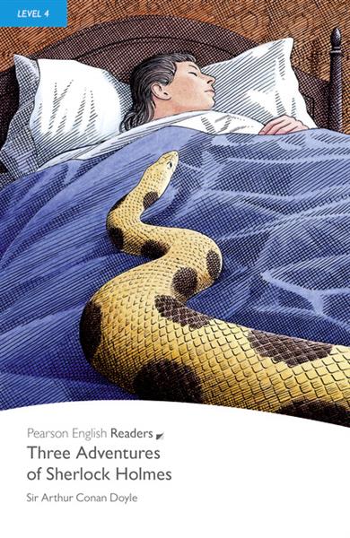 PEGR THREE ADVENTURES OF SHERLOCK HOLMES BK/MP3 CD
