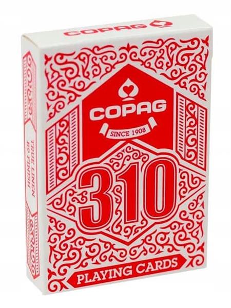KARTY COPAG 310 REGULAR INDEX POKER SIZE CZERWONE
