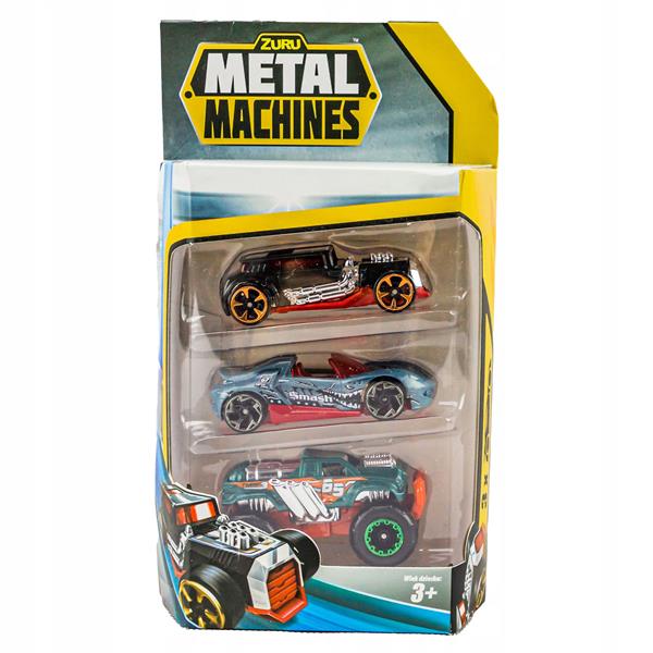 METAL MACHINES ZESTAW AUTA ZURU 3-PAK