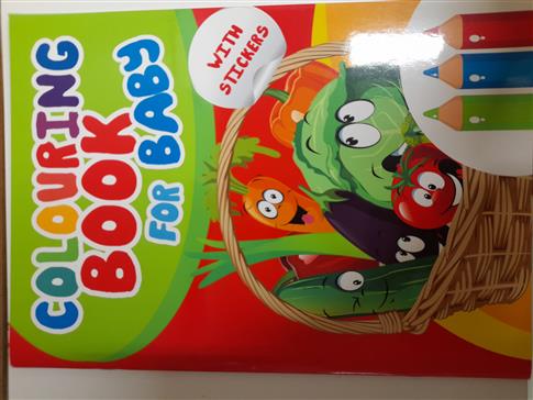 COULORING  BOOK WITH STICKERS