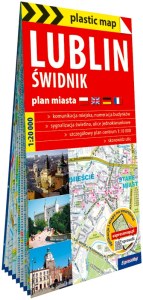 Lublin i Świdnik foliowany plan miasta 1:20 000
