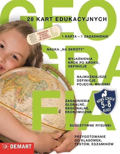 GEOGRAFIA. 28 KART EDUKACYJNYCH. KLASY 5-8