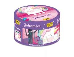 NA OKRĄGŁO. JEDNOROŻCE. DUŻE PUZZLE + KSIĄŻKA