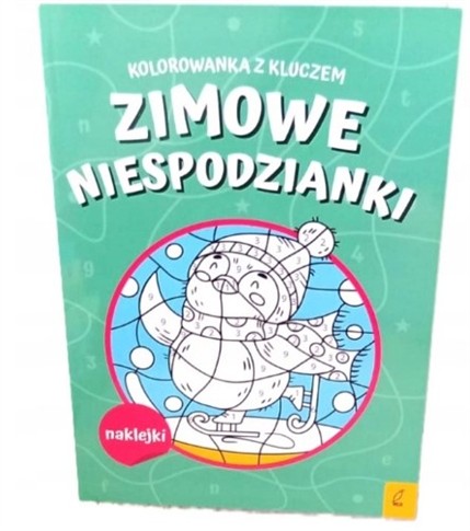 KOLOROWANKA Z KLUCZEM ZIMOWE NIESPODZIANKI NAKLEJK