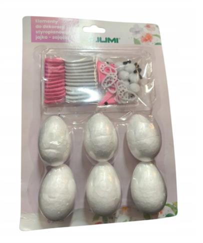 ELEMENTY DO DEKORACJI STYROPIANOWEGO JAJKA-ZAJĄCZK