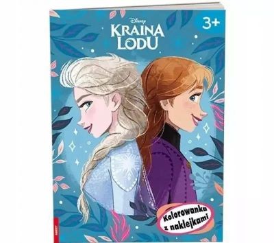 DISNEY KRAINA LODU. KOLOROWANKA Z NAKLEJKAMI.