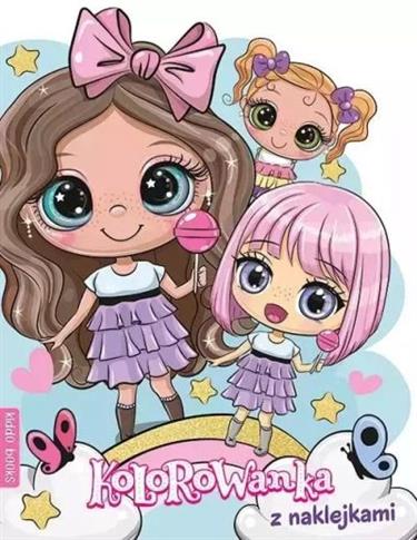 KOLOROWANKA Z NAKLEJKAMI. PRZYJACIÓŁKI