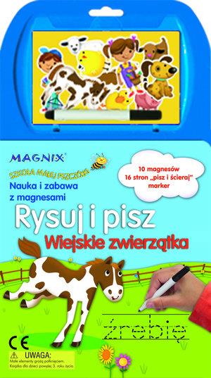 RYSUJ I PISZ. WIEJSKIE ZWIERZĄTKA. MAGNIX SZKOŁA M