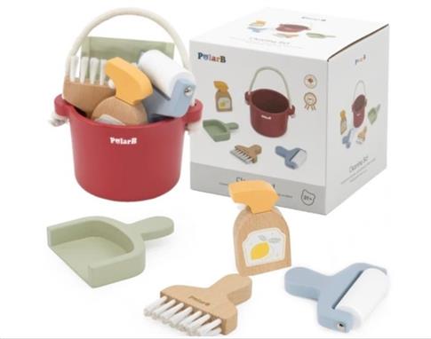 ZESTAW DO CZYSZCZENIA VIGA TOYS POLARB DREWNIANY