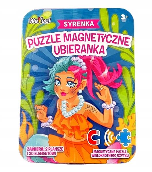 PUZZLE MAGNETYCZNE PODRÓŻNE UBIERANKA SYRNEKA