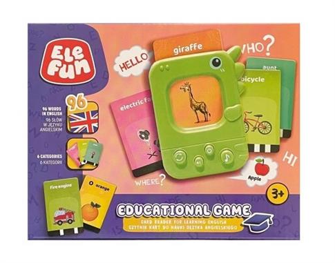 ELEFUN GRA EDUKACYJNA CZYTNIK KART DO NAUKI JĘZYKA