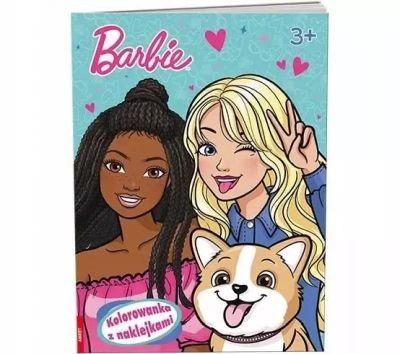 MATTEL BARBIE KOLOROWANKA Z NAKLEJKAMI