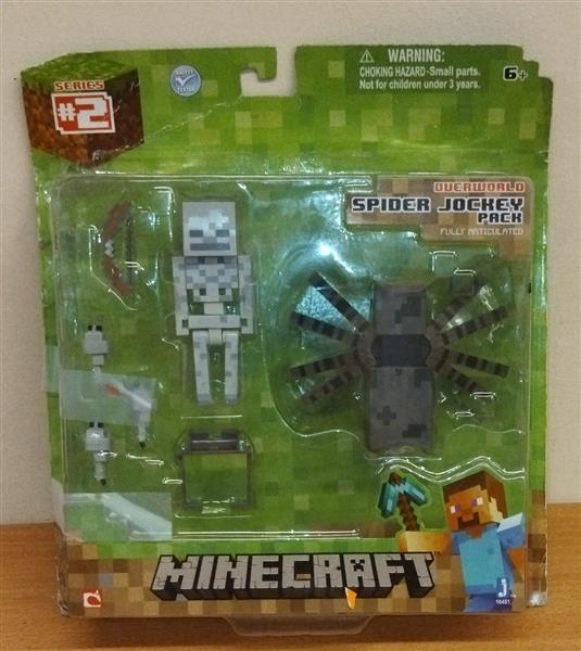 MINECRAFT FIGURKA SPIDER JOCKEY + AKCESORIA