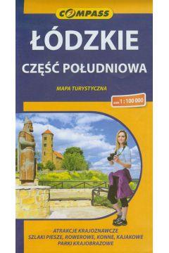 Łódzkie, część południowa. Mapa turystyczna, 1:100-80871