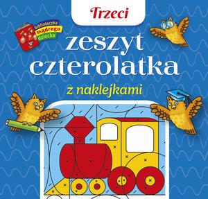 TRZECI ZESZYT CZTEROLATKA Z NAKLEJKAMI. BIBLIOTECZ