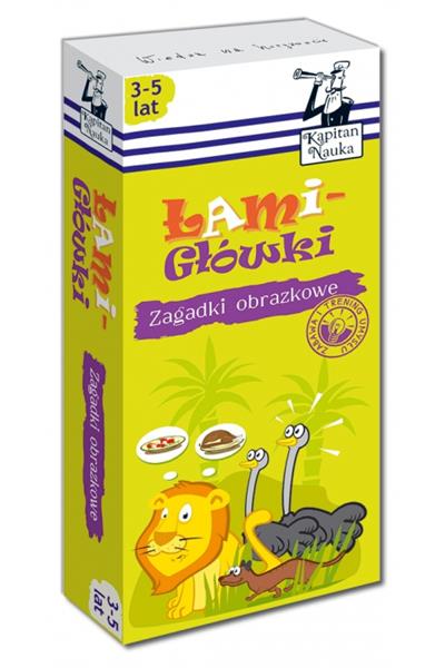 KAPITAN NAUKA.ZAGADKI OBRAZKOWE. ŁAMIGŁÓWKI 3-5LAT