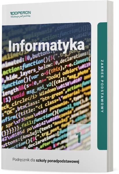 INFORMATYKA 1. PODRĘCZNIK DLA SZKOŁY PONADPODSTAWO