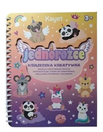 KSIĄŻECZKA KREATYWNA JEDNOROŻEC KAYET 3+