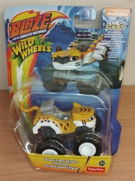 BLAZE METALOWY POJAZD SUPER TIGER STRIPES FISHER-P