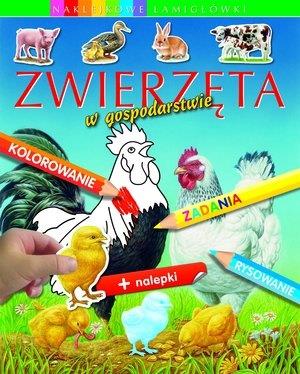 ZWIERZĘTA W GOSPODARSTWIE. NAKLEJKOWE ŁAMIGŁÓWKI