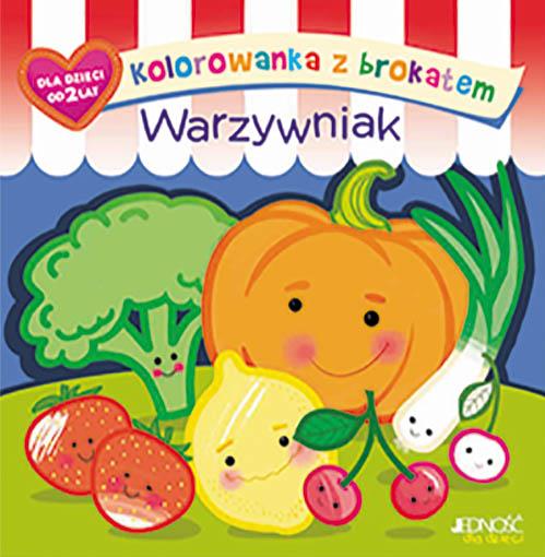 KOLOROWANKA Z BROKATEM. WARZYWNIAK