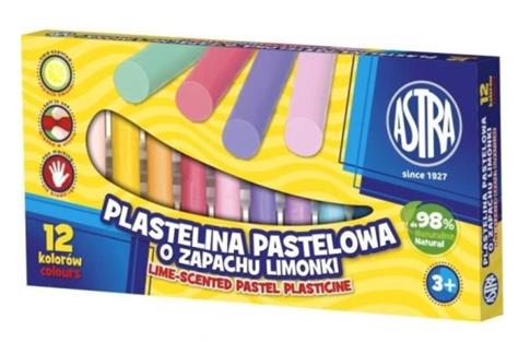 PLASTELINA PASTELOWA ZAPACHOWA 12 KOLORÓW ASTRA