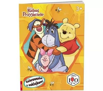 DISNEY KUBUŚ I PRZYJACIELE. KOLOROWANKA Z NAKLEJKA