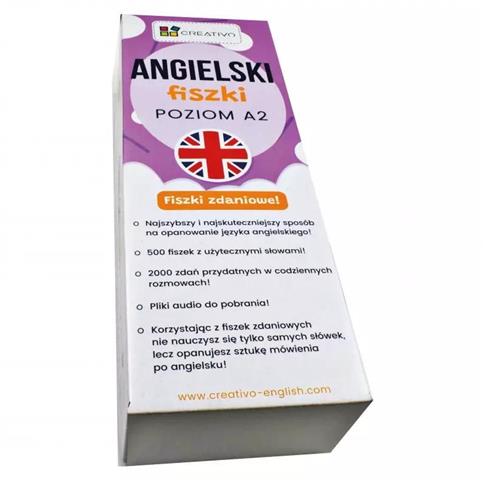 Angielski. Fiszki zdaniowe. Poziom A2