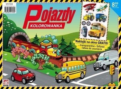 POJAZDY. KOLOROWANKA