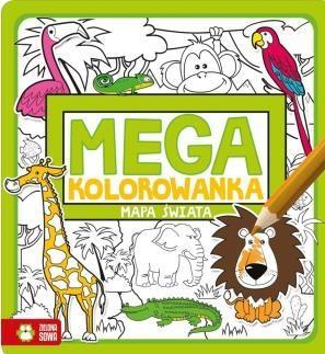 PAKIET KS MEGA KOLOROWANKI MAPA SWIAT