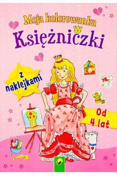 Moja kolorowanka z naklejkami - Księżniczki