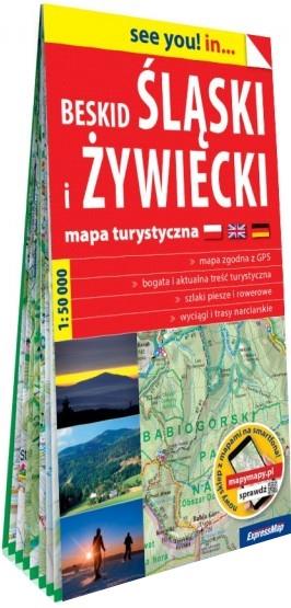 BESKID ŚLĄSKI I ŻYWIECKI. MAPA TURYSTYCZNA 1:50 00