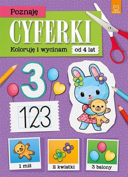 POZNAJĘ CYFERKI. KOLORUJĘ I WYCINAM