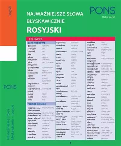 Najważniejsze słowa błyskawicznie. Rosyjski
