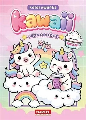 KAWAII JEDNOROŻCE Z NAKLEJKAMI