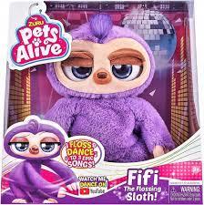 ZURU PETS ALIVE INTERAAKTYWNY LENIWIEC FIFI TAŃCZY