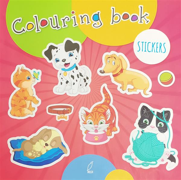 COLOURING BOOK STICKERS KOLOROWANKA