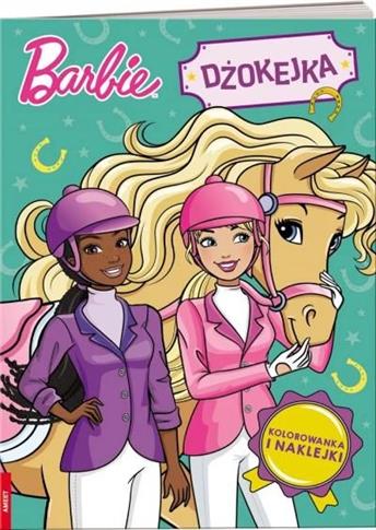 Barbie Dżokejka. Kolorowanka z naklejkami