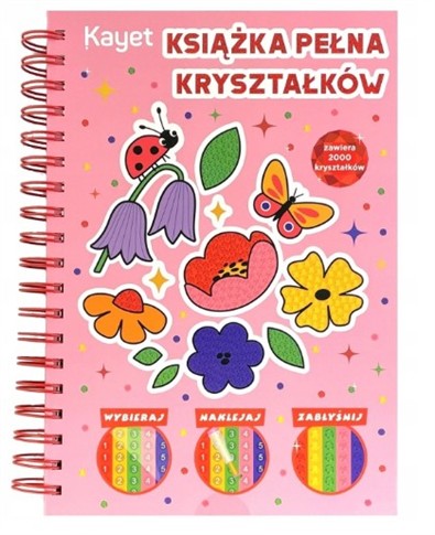 KSIĄŻKA PEŁNA KRYSZTAŁKÓW MALOWANIE DIAMENTAMI