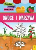 NAKLEJAM, KOLORUJĘ, ROZWIĄZUJĘ. OWOCE I WARZYWA