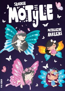 Słodkie motyle. Metaliczne naklejki