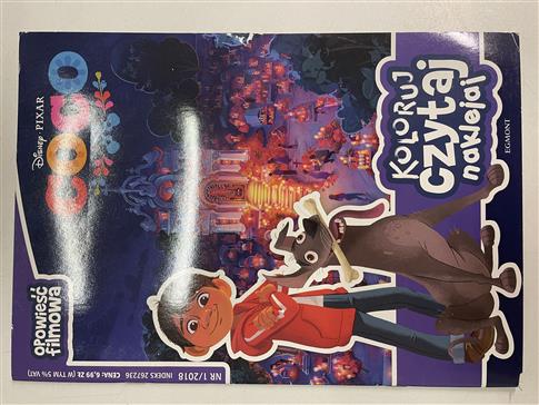 Coco - opowieśc filmowa koloruj czytaj naklejaj