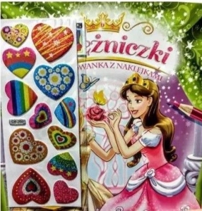 KSIĘŻNICZKI. KOLOROWANKA Z NAKLEJKAMI