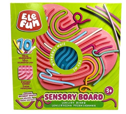 ELEFUN PRZEKŁADANKA SENSORYCZNA PROSTOKĄT NIEBIESK