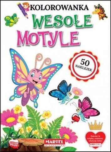 Kolorowanka. Wesołe motyle