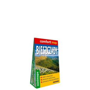 Bieszczady laminowana mapa turystyczna mini 1:200 000